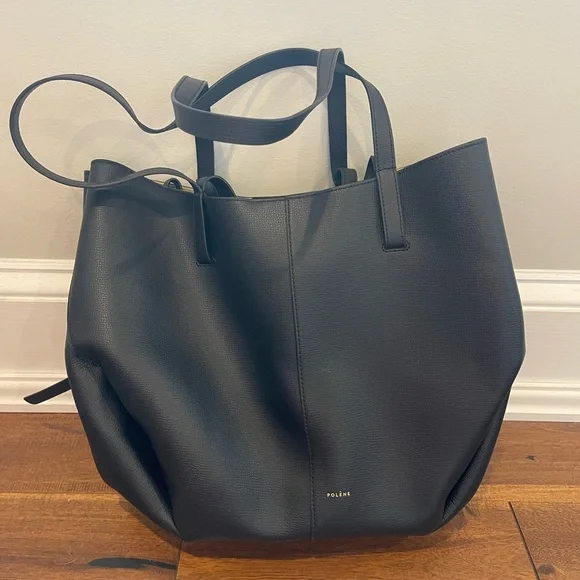 Polene Cyme handbag in black, new - Picture 2 of 5